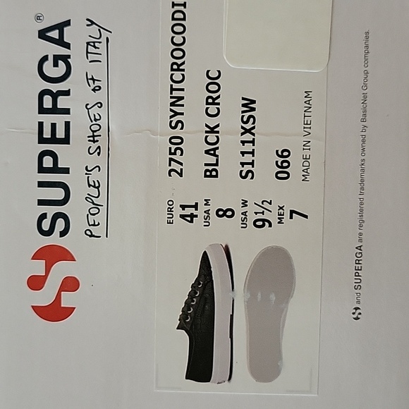 Superga 2750 Embossed faux Crocodile sneakers - black - Picture 13 of 14